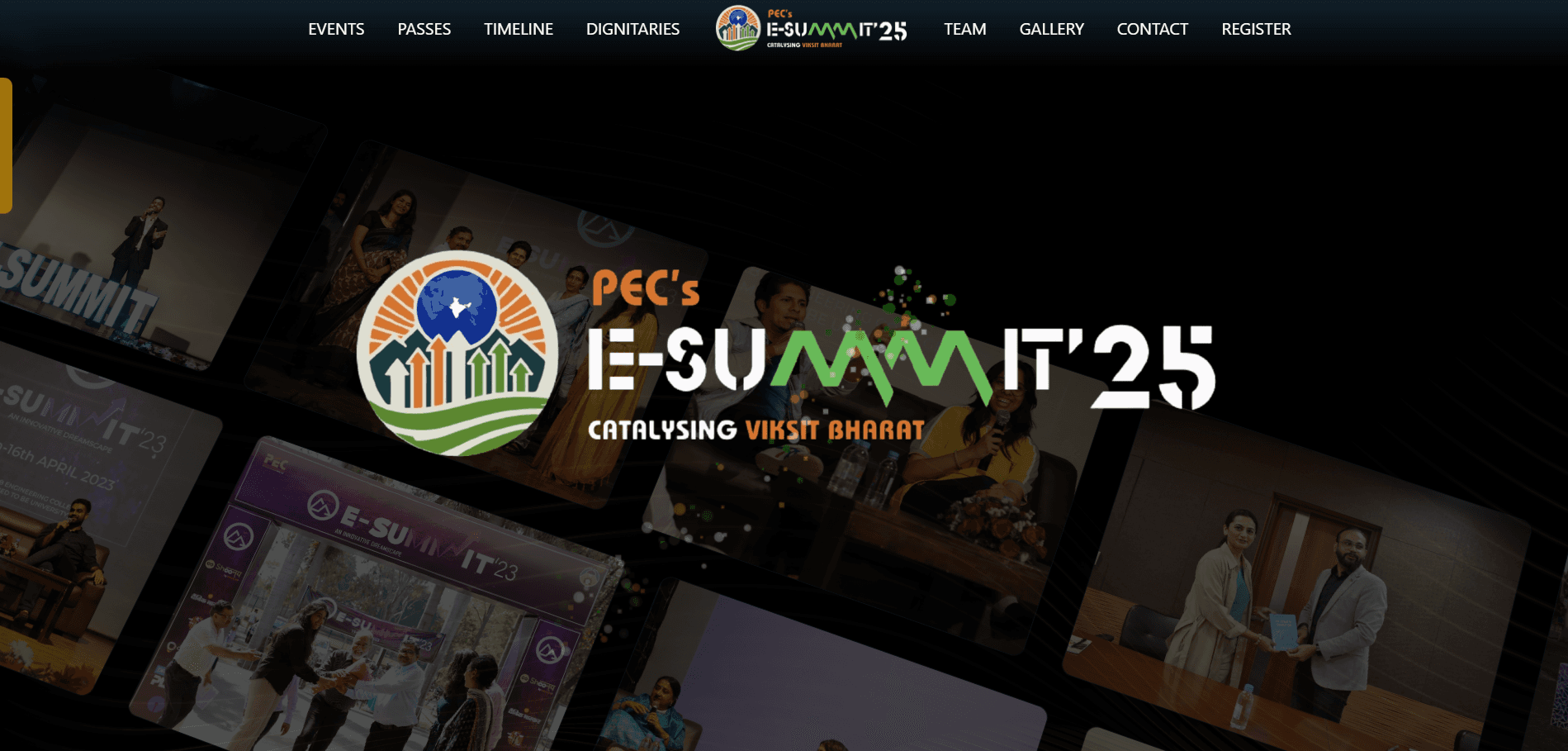 E-Summit'25 Website cover