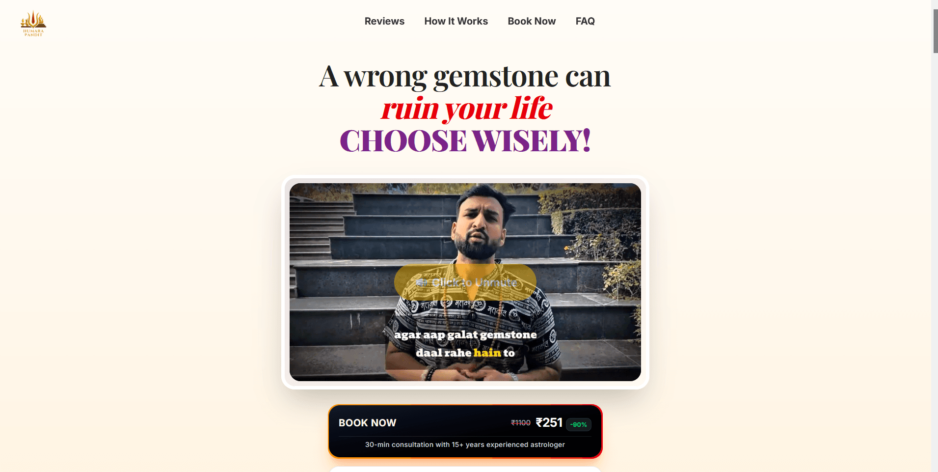 Gemstone Consultation Landing Page cover